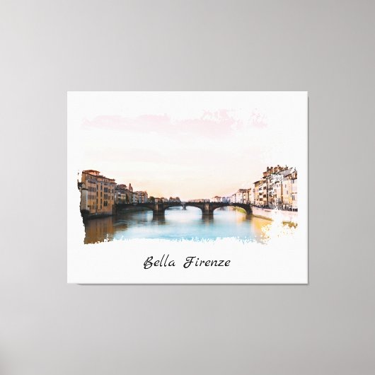 ** Brücke Firenze Florenz Italien AP12 Italienisch Leinwanddruck (Vorderseite)