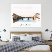 ** Brücke Firenze Florenz Italien AP12 Italienisch Leinwanddruck (Insitu (Schlafzimmer))