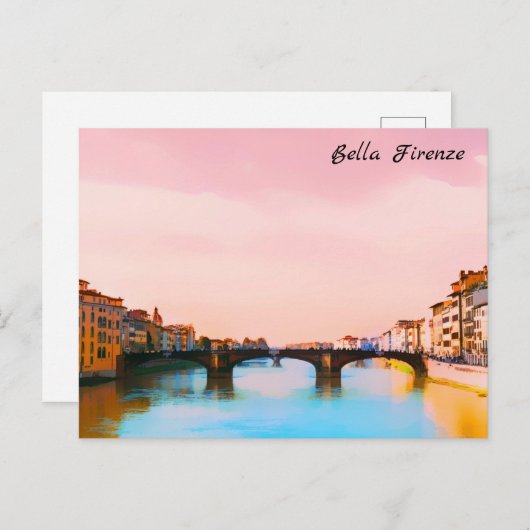 ** Brücke Firenze Florenz Italien AP12 Postkarte (Vorne/Hinten)