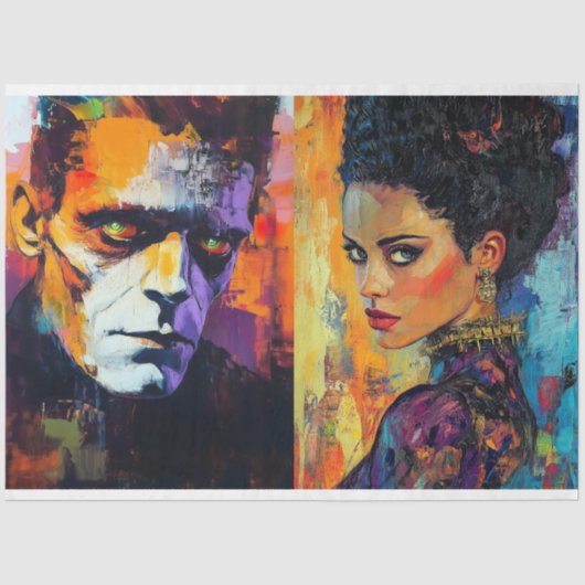 Brücke Frankenstein Decoupage Seidenpapier (Vorderseite)