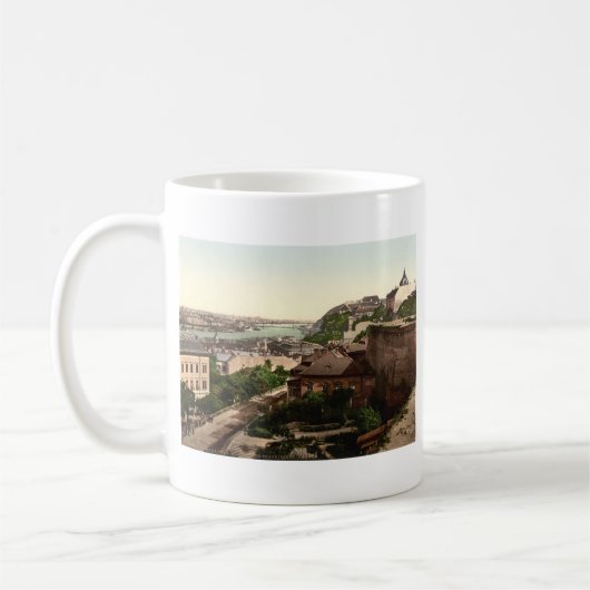 Brücke Franz Josephs, Budapest, Ungarn Kaffeetasse (Links)