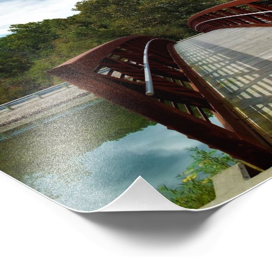 Brücke gehen fotodruck (Ecke)