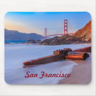 Brücke Golden Gate in San Francisco, Baker Beach Mousepad