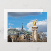 Brücke Grand Palais und Pont Alexandre III - Paris Postkarte (Vorne/Hinten)