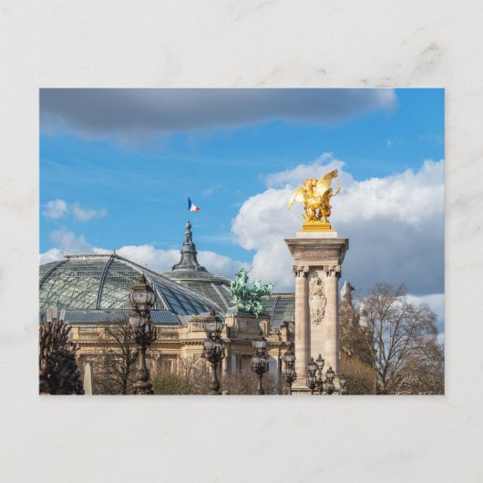 Brücke Grand Palais und Pont Alexandre III - Paris Postkarte (Vorderseite)