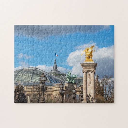 Brücke Grand Palais und Pont Alexandre III - Paris Puzzle (Horizontal)