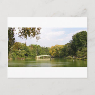 Brücke im Central Park, New York City Postkarte