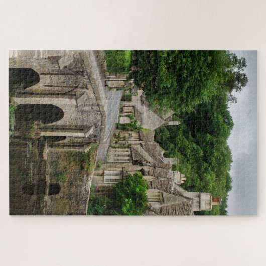 Brücke im Costwolds Stadtschloss Combe Puzzle (Horizontal)