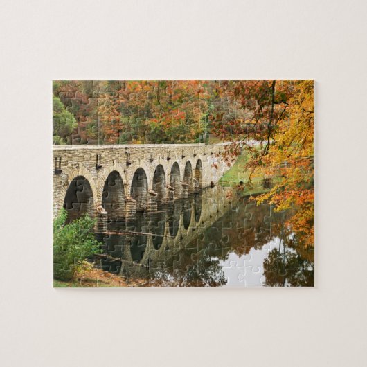 Brücke im Herbst in Tennessee Puzzle (Horizontal)
