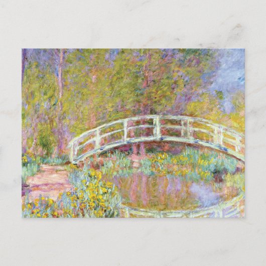 Brücke im Monet's Garden Claude Monet Postkarte (Vorderseite)