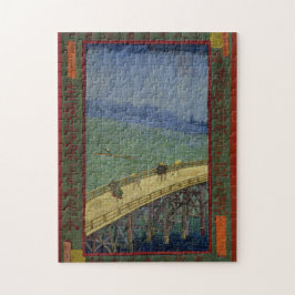 Brücke im Regen nach Hiroshige durch Vincent van Puzzle
