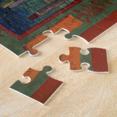 Brücke im Regen-Puzzlespiel Puzzle (Seite)