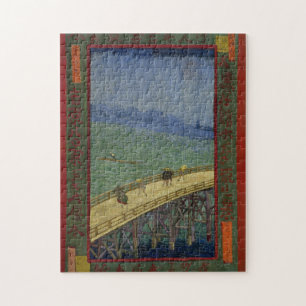 Brücke im Regen-Puzzlespiel Puzzle