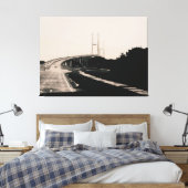 Brücke im regnerischen Wetter Leinwanddruck (Insitu (Schlafzimmer))