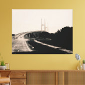 Brücke im regnerischen Wetter Leinwanddruck (Insitu (Wohnzimmer))