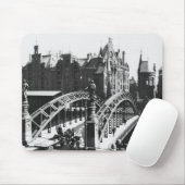 Brücke im Speicherstadt Hamburg, c.1910 Mousepad (Mit Mouse)