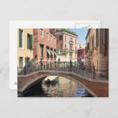 Brücke im Venedig-Kanal Postkarte (Vorne/Hinten)