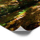 Brücke im Wald Poster (Ecke)