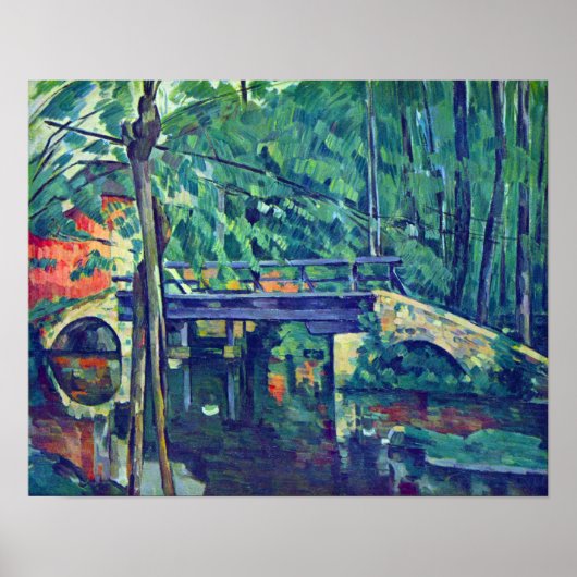 Brücke im Wald von Paul Cezanne Poster (Vorne)