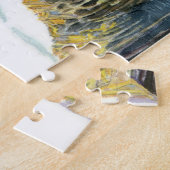 Brücke im Winter Aquarell Puzzle (Seite)