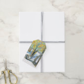 Brücke im Winter Geschenkanhänger (Mit Garn)