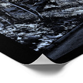 Brücke im Winter Poster (Ecke)