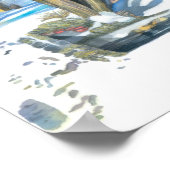 Brücke im Winter Poster (Ecke)