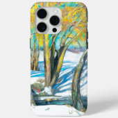 Brücke im Winter Wasserfarbe Case-Mate iPhone Hülle (Rückseite)