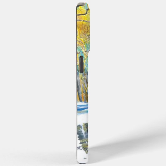 Brücke im Winter Wasserfarbe Case-Mate iPhone Hülle (Rückseite / Rechts)