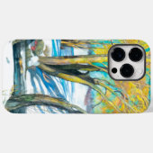 Brücke im Winter Watercol Malerei Case-Mate iPhone Hülle (Rückseite (Horizontal))