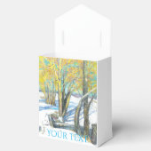 Brücke im Winter Watercol Malerei Geschenkschachtel (Geöffnet)