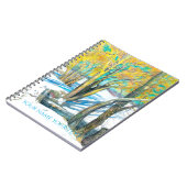 Brücke im Winter Watercol Malerei Notizblock (Linke Seite)