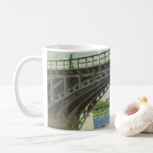Brücke in Argenteuil bei Gustave Caillebotte Kaffeetasse (Mit Donut)