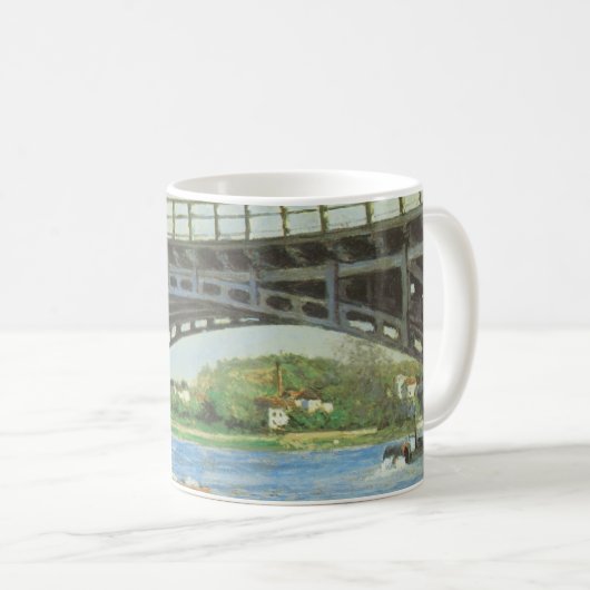 Brücke in Argenteuil bei Gustave Caillebotte Kaffeetasse (VorderseiteRechts)