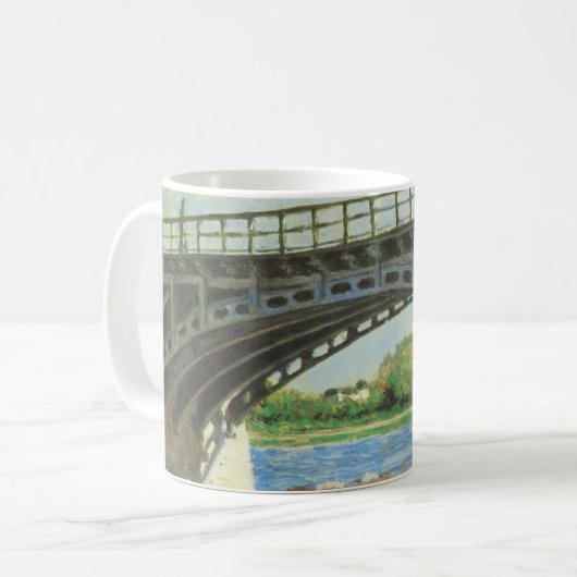 Brücke in Argenteuil bei Gustave Caillebotte Kaffeetasse (Vorderseite Links)