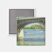 Brücke in Argenteuil bei Gustave Caillebotte Magnet (Vorderseite/Rückseite)