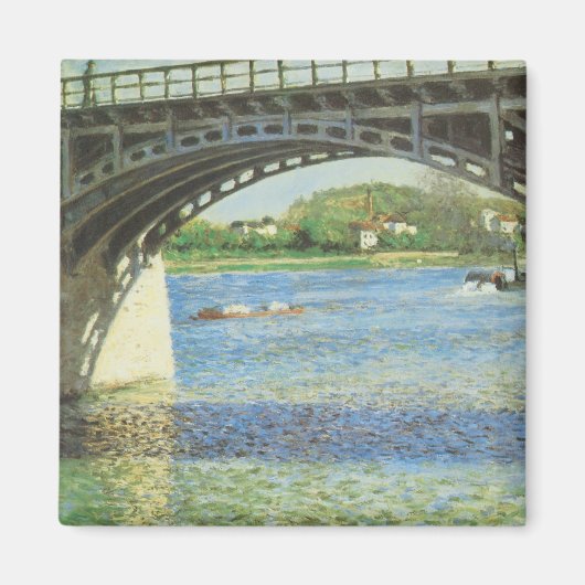 Brücke in Argenteuil bei Gustave Caillebotte Magnet (Vorne)