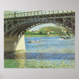 Brücke in Argenteuil bei Gustave Caillebotte Poster