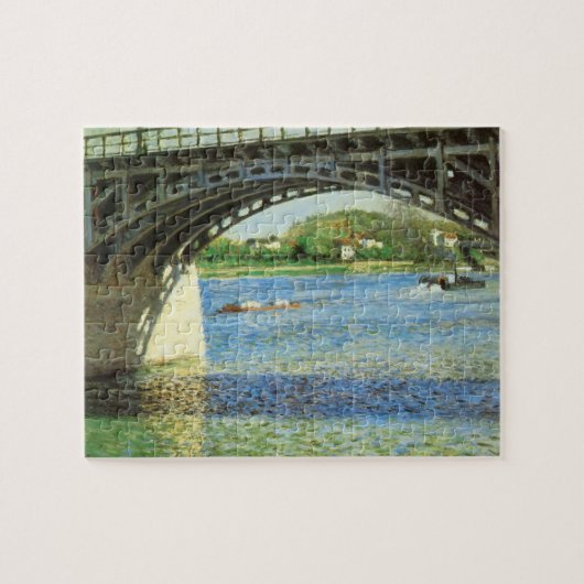 Brücke in Argenteuil bei Gustave Caillebotte Puzzle (Horizontal)