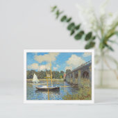 Brücke in Argenteuil von Claude Monet Postkarte (Stehend Vorderseite)