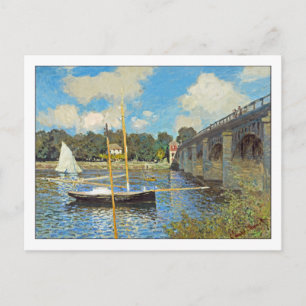Brücke in Argenteuil von Claude Monet Postkarte
