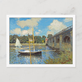 Brücke in Argenteuil von Claude Monet Postkarte