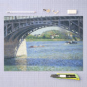 Brücke in Argenteuil (von Gustave Caillebotte) Seidenpapier (Handwerk)