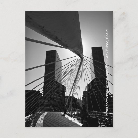 Brücke in Bilbao Postkarte (Vorderseite)