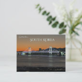 Brücke in Busan Südkorea Postkarte (Stehend Vorderseite)
