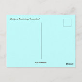 Brücke in Canterbury Connecticut Postkarte (Rückseite)