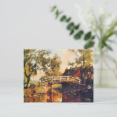 Brücke in der Nähe von Anwesen Linschoten, Kunstma Postkarte (Stehend Vorderseite)