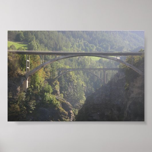 Brücke in der Nähe von Brigg Schweiz Poster (Vorne)