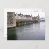 Brücke in Interlocken Postkarte (Vorne/Hinten)