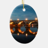 Brücke in Koblenz Deutschland Keramik Ornament (Hinten)